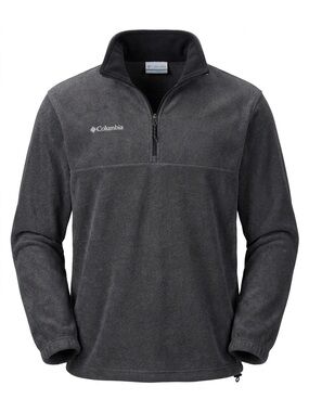 Columbia Men's Charcoal Gray Half-Zip Fleece Pullover